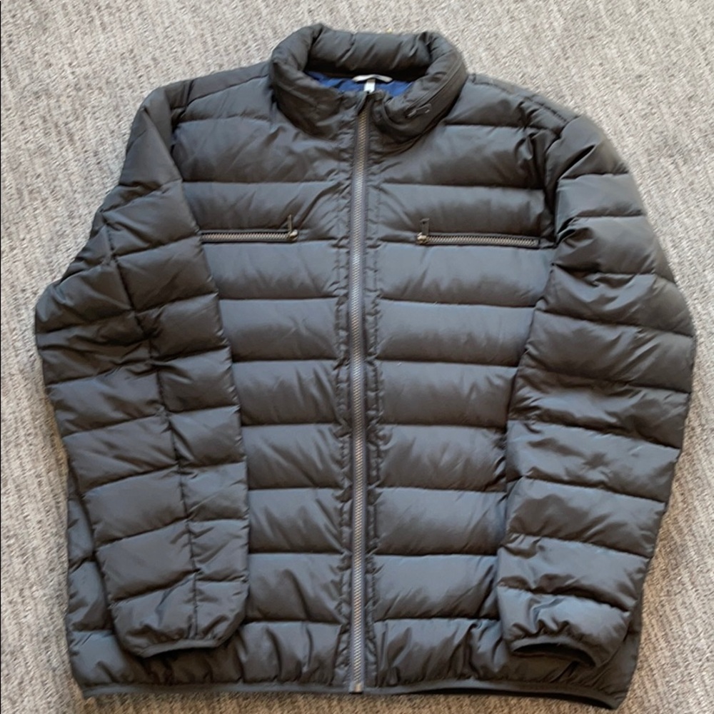 Cole Haan down coat, gray, XXL